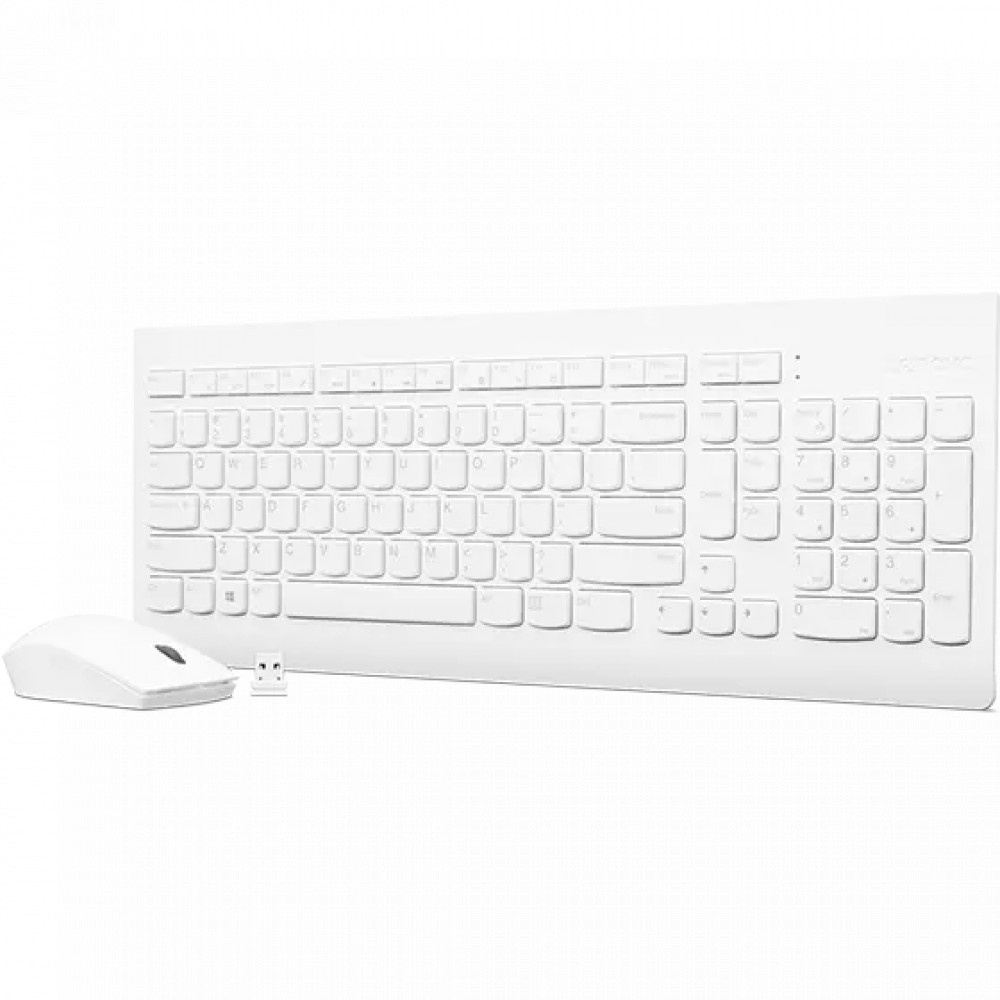 Клавиатура + мышь Lenovo 510 Wireless Combo Keyboard & Mouse White GX31F38001 - миниатюра 3