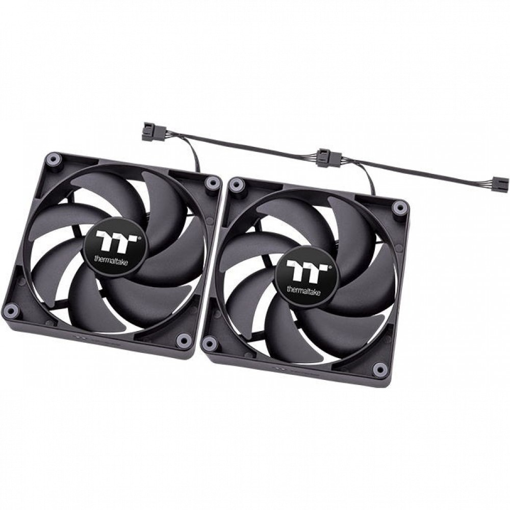 Система охлаждения Thermaltake CT140 PC Cooling Fan (2 pack) CL-F148-PL14BL-A Для системного блока - миниатюра 4