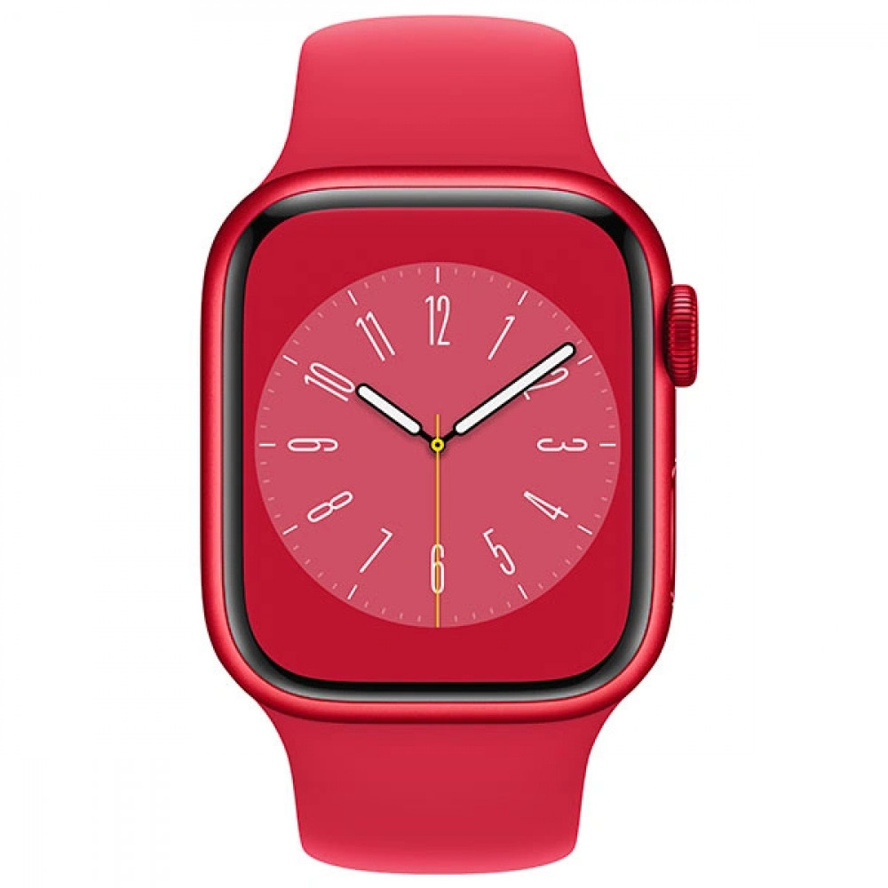 Apple Watch Series 8 GPS 45mm (PRODUCT)RED Aluminium Case with (PRODUCT)RED Sport Band - Regular MNP43GK Смарт-часы - миниатюра 2
