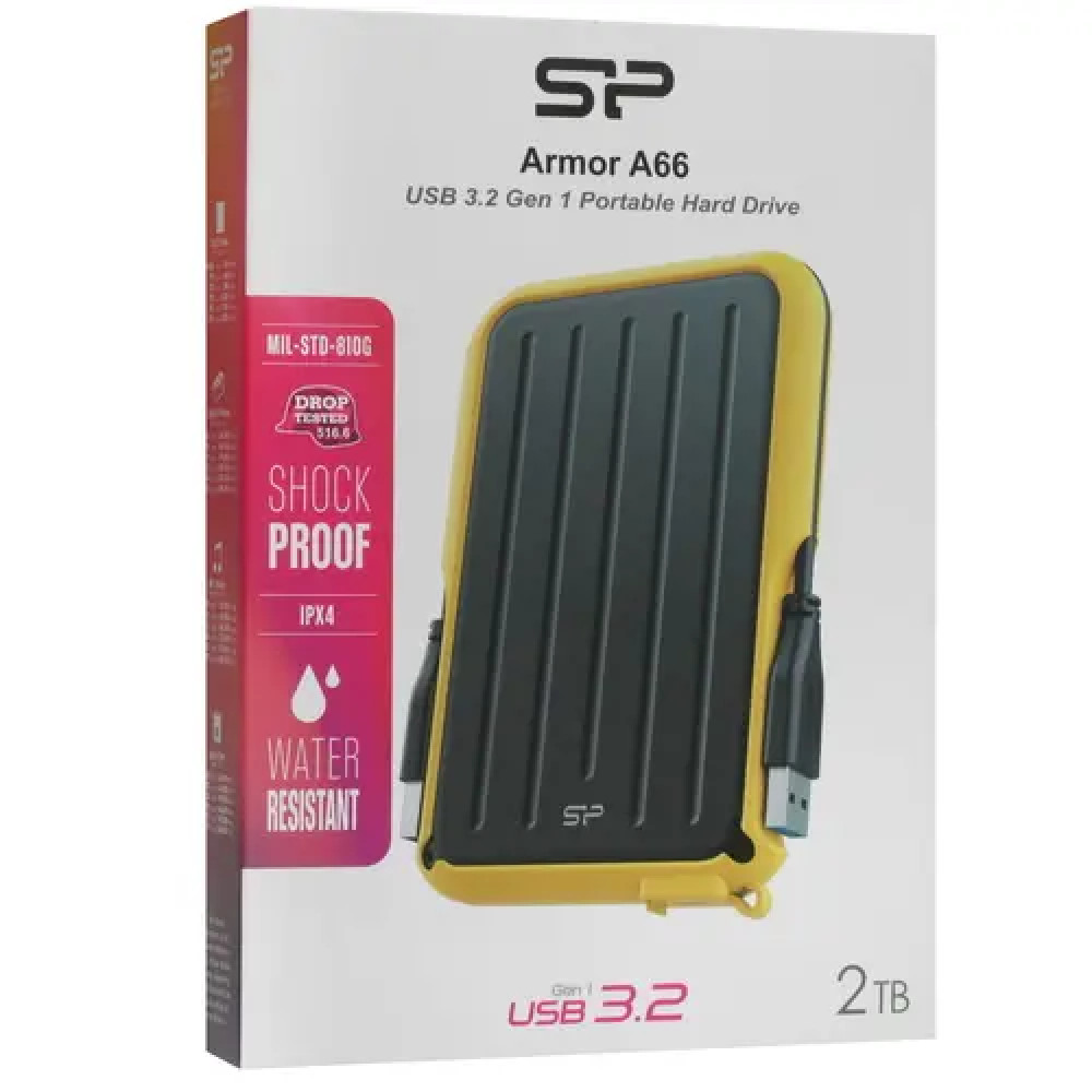 Внешние накопители Silicon Power Armor A66 SP020TBPHD66SS3Y 2 ТБ - миниатюра 3