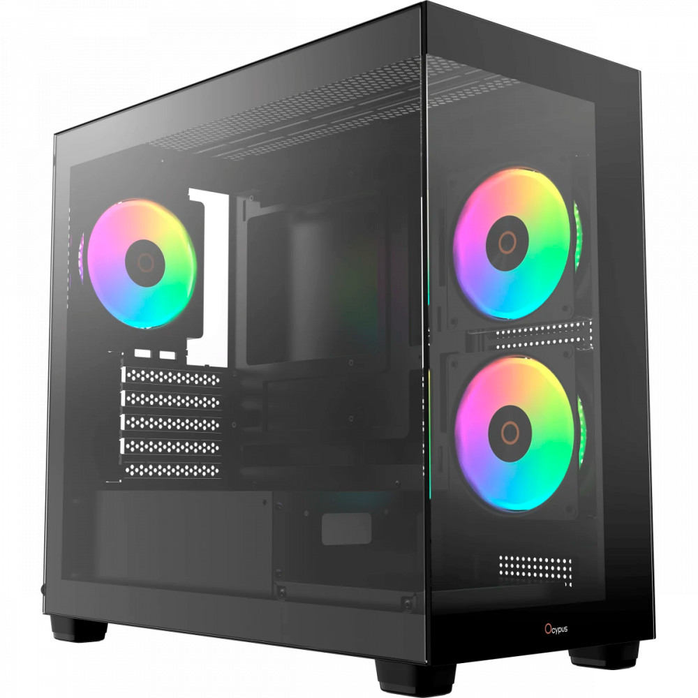 Корпус Ocypus Gamma C52 ARGB Black Gamma-C52-BKD300XX-GL Mini-Tower — фото товара