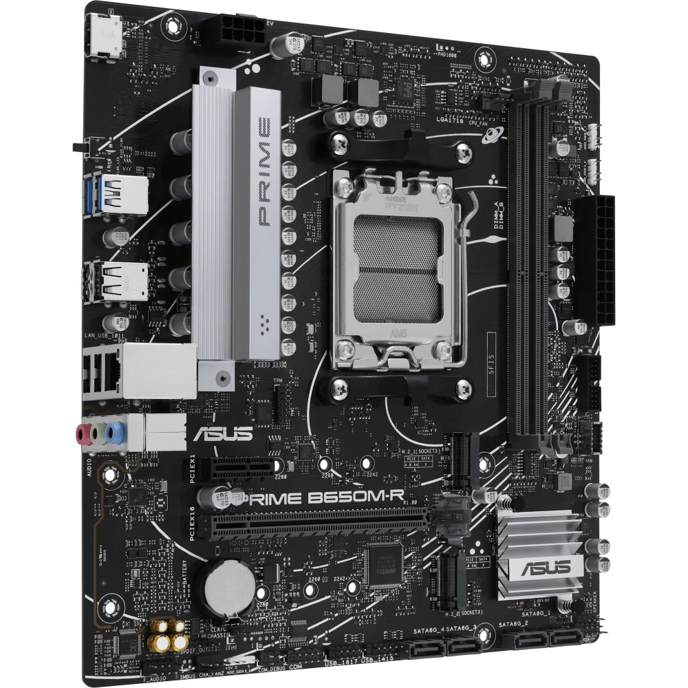 Материнская плата Asus ASUS PRIME B650M-R 90MB1H30-M0EAY0 Micro-ATX, AMD AM5 - миниатюра 2