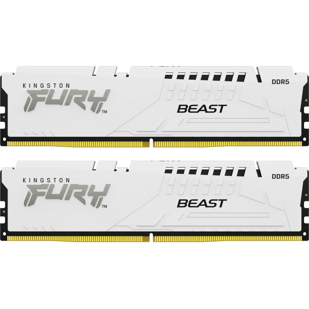 ОЗУ Kingston Fury Beast White RGB KF552C40BWK2-32 DIMM, DDR5, 32 Гб (2 х 16 Гб), 5200 МГц - миниатюра 3