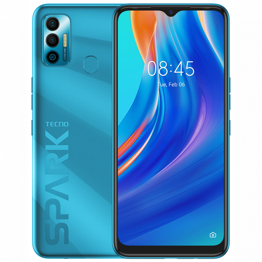 Смартфон TECNO Spark 7 KF6N/64GB/MORPHEUS BLUE 64 Гб, 4 Гб — фото товара