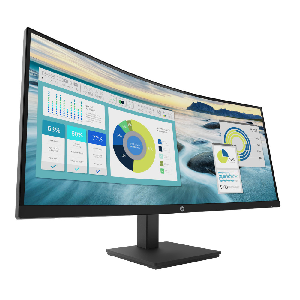 Монитор HP P34hc G4 21Y56AS 34 ", VA, Ultra-Wide QHD 3440x1440 (21:9), 60 Гц - миниатюра 2