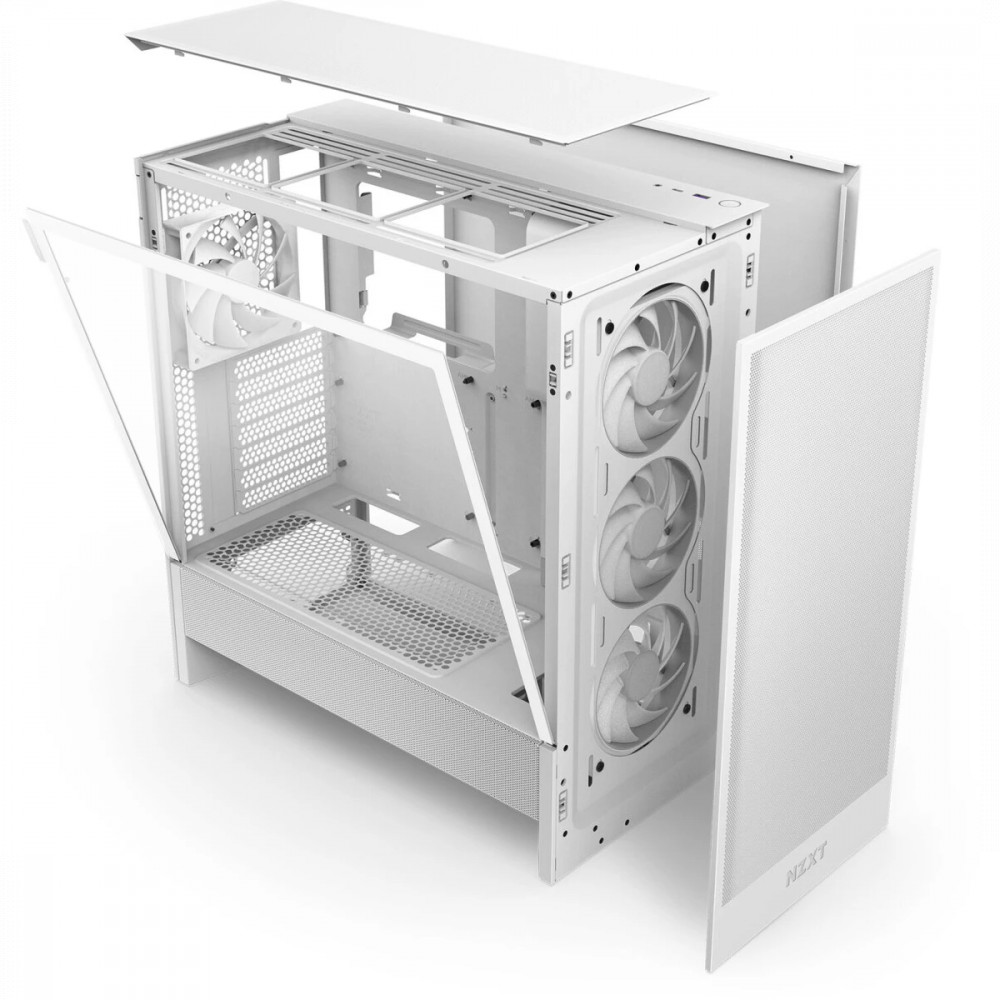 Корпус NZXT H5 Flow RGB White CC-H52FW-R1 Mid-Tower - миниатюра 10