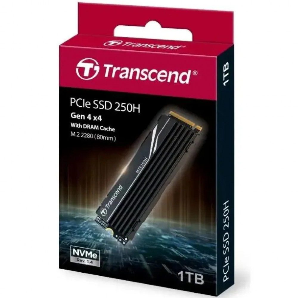 Жесткий диск Transcend MTE250H TS1TMTE250H SSD (твердотельные), 1 ТБ, M.2, PCIe - миниатюра 4