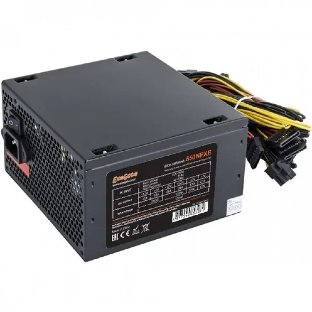 Блок питания ExeGate 650NPXE EX264476RUS-PC 650 Вт - миниатюра 2