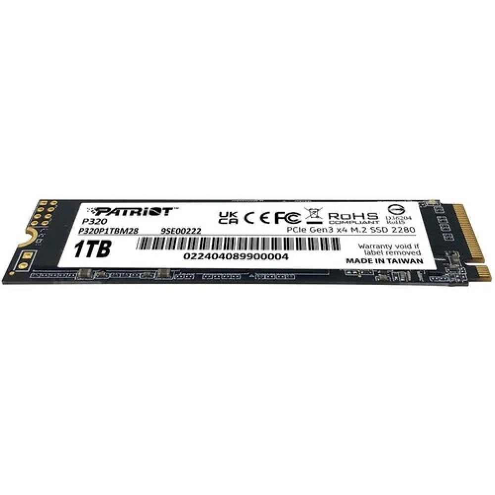 Жесткий диск Patriot P320 P320P1TBM28 SSD (твердотельные), 1 ТБ, M.2, PCIe - миниатюра 3