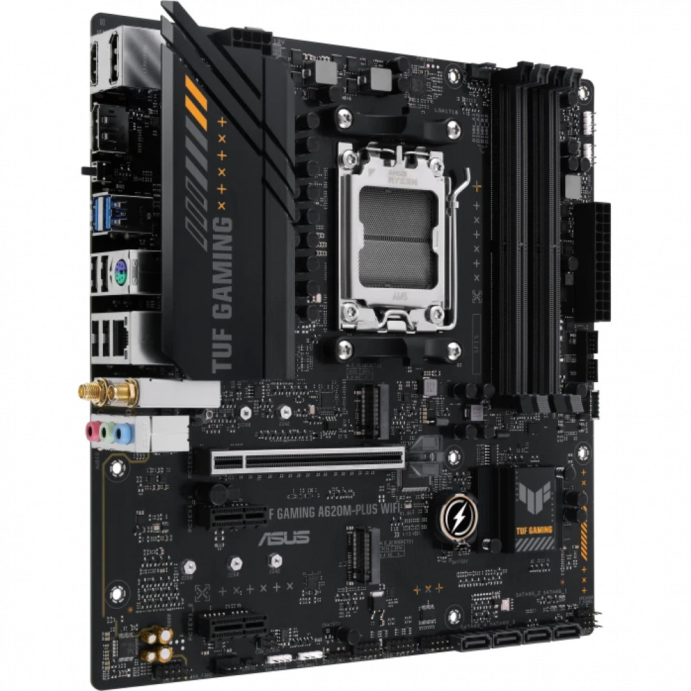 Материнская плата Asus TUF GAMING A620AM-PLUS WIFI 90MB1MZ0-M0EAY0 Micro-ATX, AMD AM5 - миниатюра 2