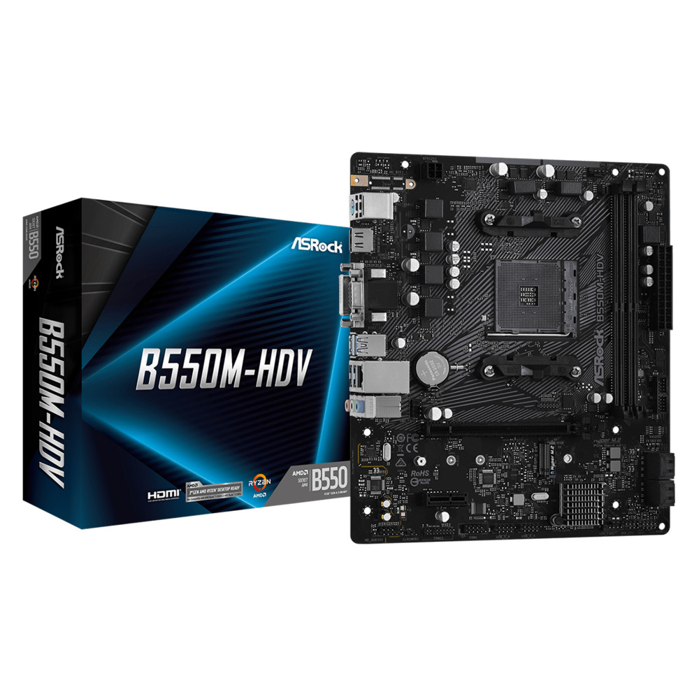 Материнская плата ASRock B550M-HDV Micro-ATX, AMD AM4 — фото товара