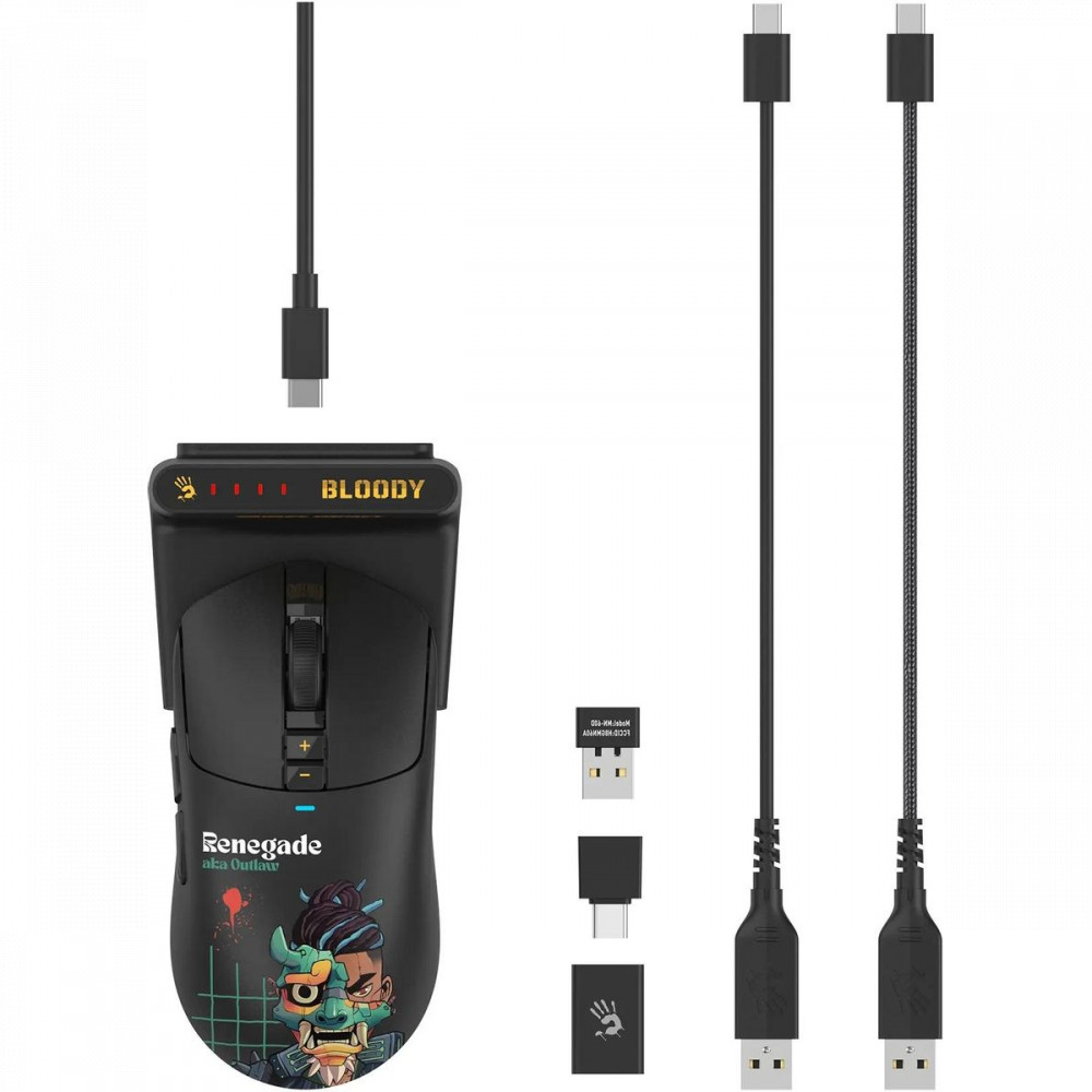 Мышь A4Tech R72 Ultra Duo Renegade Ademidnight R72 ULTRA DUO RENEGADEMIDNIGHT Игровые, Беспроводная - миниатюра 6