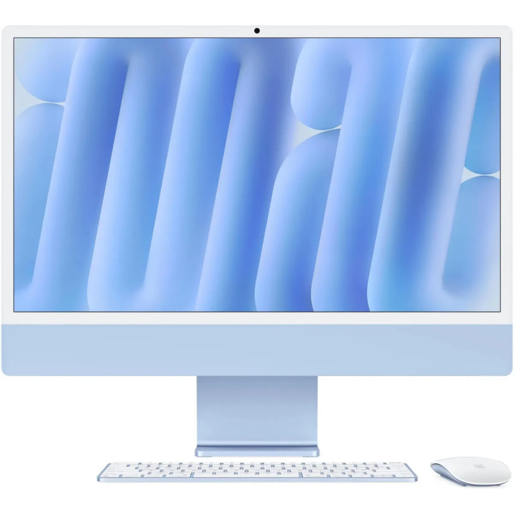 Моноблок Apple iMac 24 Blue (M4) MWV13ZP/A 24, Apple, Apple M4 Series, Apple M4 10-Core — фото товара
