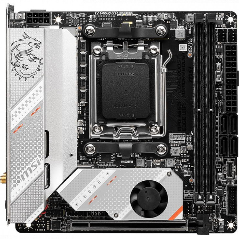 Материнская плата MSI MPG B650I EDGE WIFI Mini-ATX, AMD AM5 - миниатюра 2