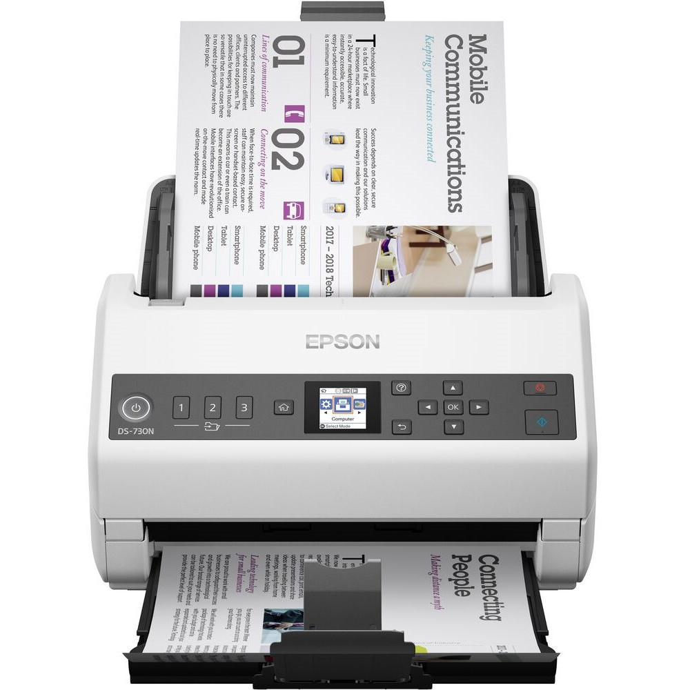 Протяжный сканер Epson WorkForce DS-730N B11B259401 A4, CIS - миниатюра 7