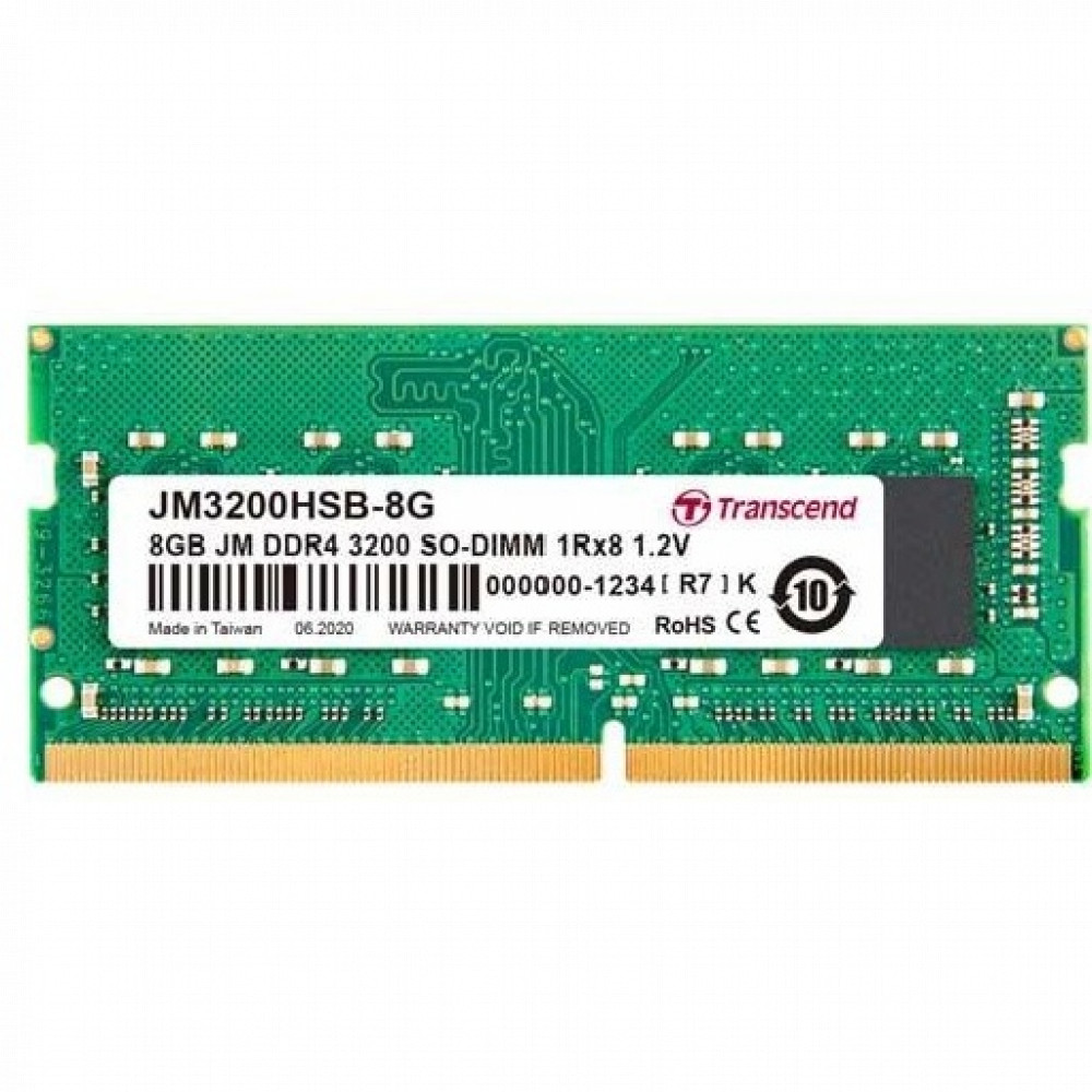 ОЗУ Transcend 8 ГБ JM3200HSB-8G SO-DIMM, DDR4, 8 Гб, 3200 МГц — фото товара