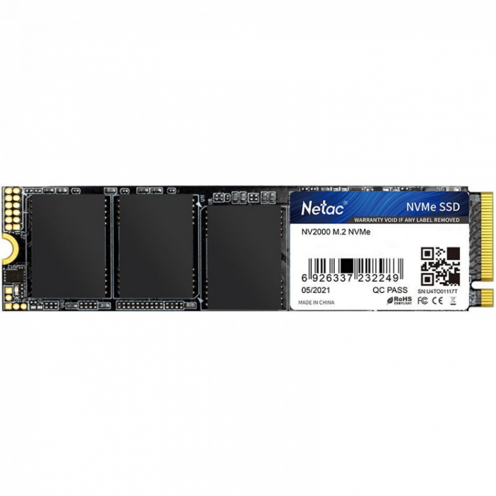 Жесткий диск Netac NV2000 NT01NV2000-512-E4X SSD (твердотельные), 512 ГБ, M.2, PCIe — фото товара