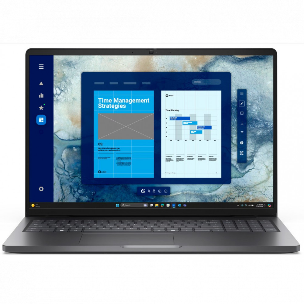 Ноутбук Dell Pro 16 PC16250 210-BPBF_BTO015_PC16250_EMEA 16 ", WUXGA 1920x1200 (16:10), Intel, Core 5, 16 Гб, 512 ГБ, Intel UHD Graphics, Windows 11 Pro — фото товара