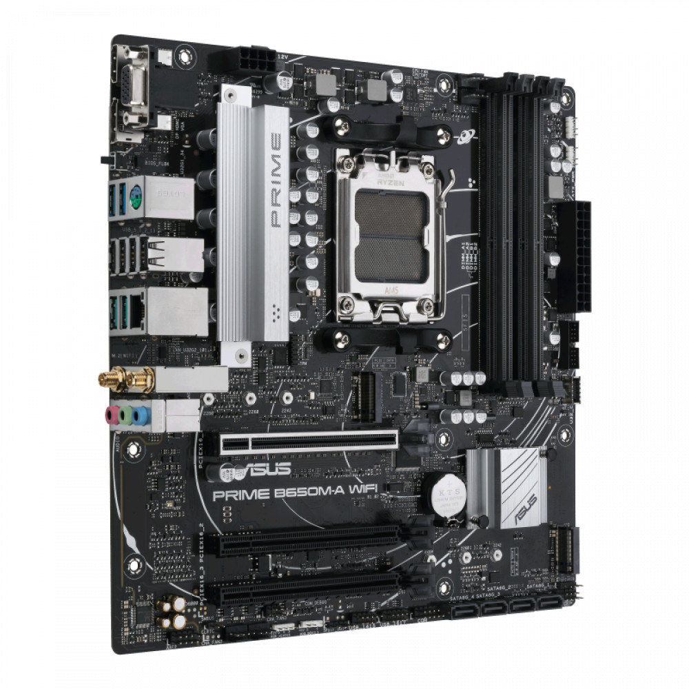 Материнская плата Asus Prime B650M-A WiFi 90MB1C00-M0EAY0 Micro-ATX, AMD AM5 — фото товара