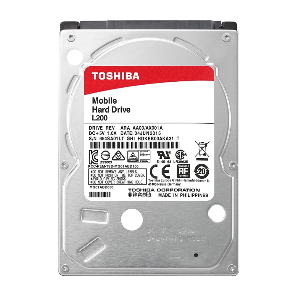Жесткий диск Toshiba L200 HDWL110UZSVA HDD (классические), 1 ТБ, 2.5 дюйма, SATA — фото товара