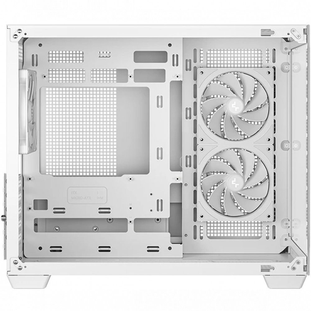 Корпус Deepcool CG330 3F White R-CG330-WHNGM3-G Mini-Tower - миниатюра 3