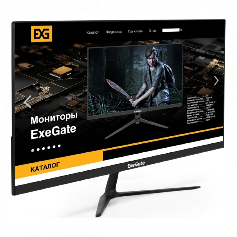 Монитор ExeGate ProSmart EV2207A EX294343RUS 21.5 ", VA, Full HD 1920x1080 (16:9), 75 Гц - миниатюра 2