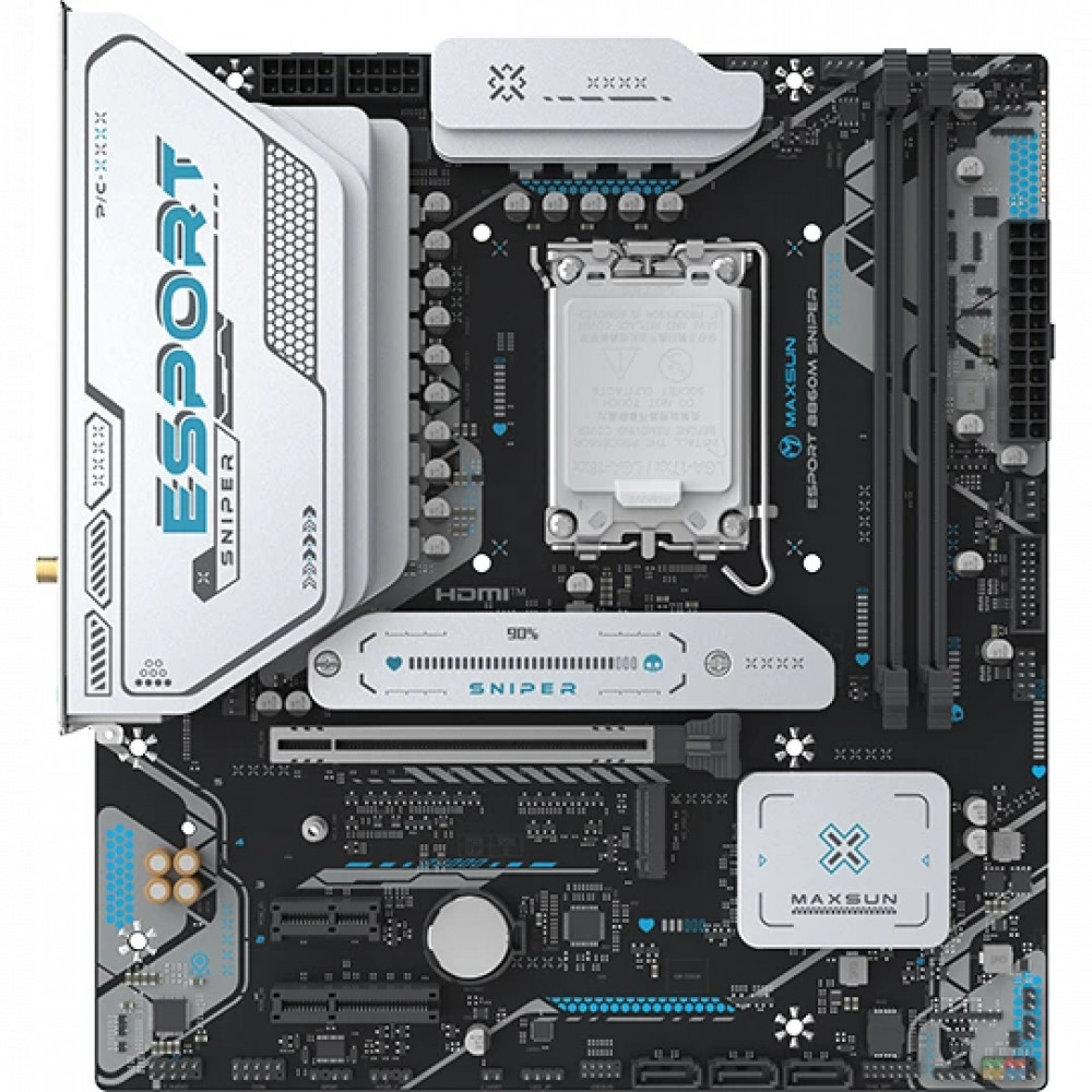 Материнская плата Maxsun MS-eSport B860M SNIPER WIFI Micro-ATX, LGA 1851 — фото товара