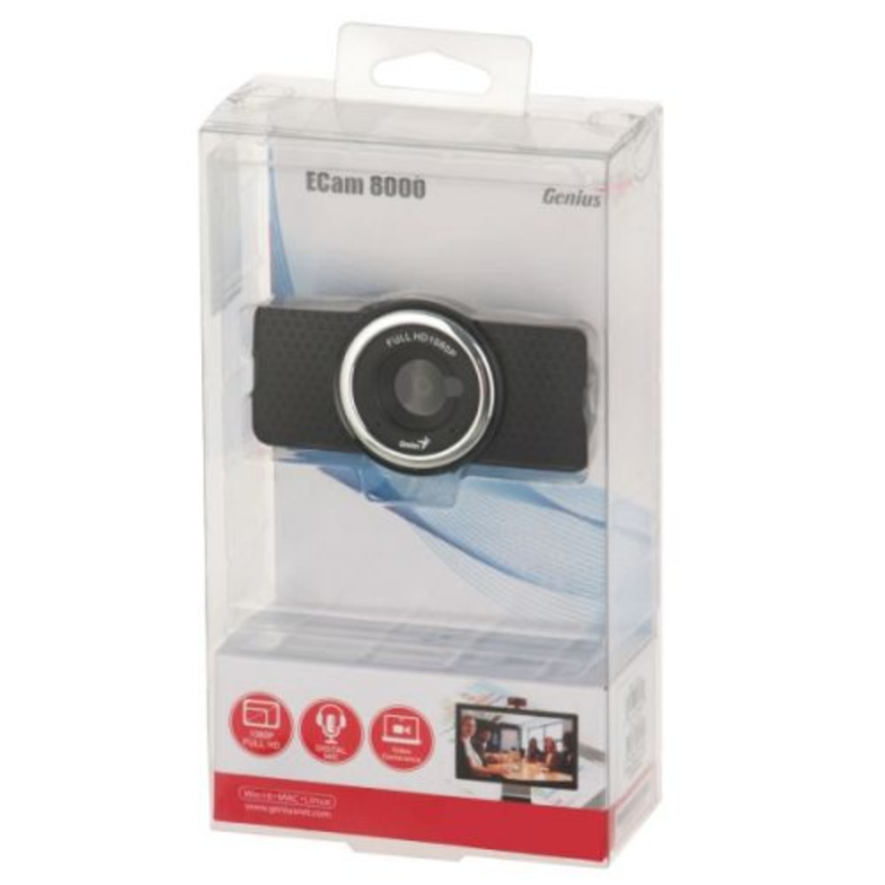 Веб камеры Genius ECam 8000 black 32200001406 - миниатюра 5