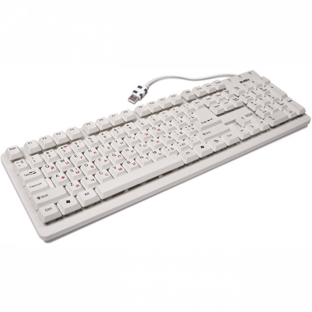 Клавиатура Sven Standard 301 USB SV-03100301UW Проводная, USB - миниатюра 3
