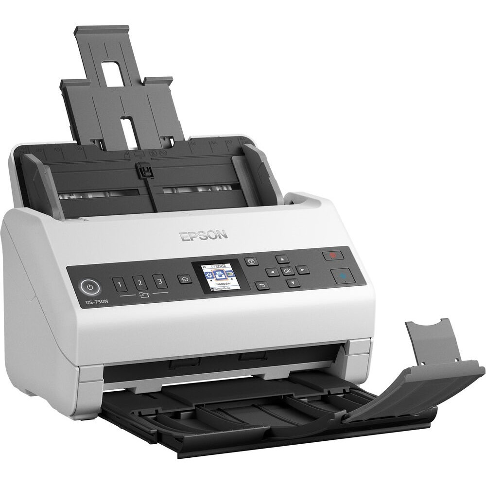 Протяжный сканер Epson WorkForce DS-730N B11B259401 A4, CIS — фото товара