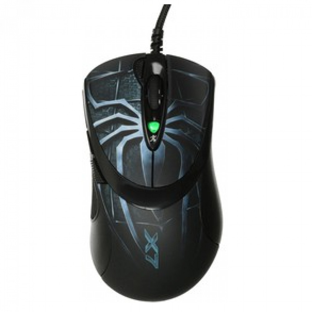 Мышь A4Tech Oscar Editor XL-747H рисунок/голубой XL-747H (BLUE SPIDER) Игровые, Проводная — фото товара
