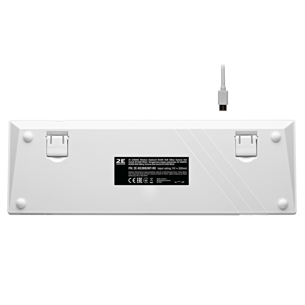 Клавиатура 2E GAMING KG380 RGB 2E-KG380UWT-BL Беспроводная, Bluetooth - миниатюра 3
