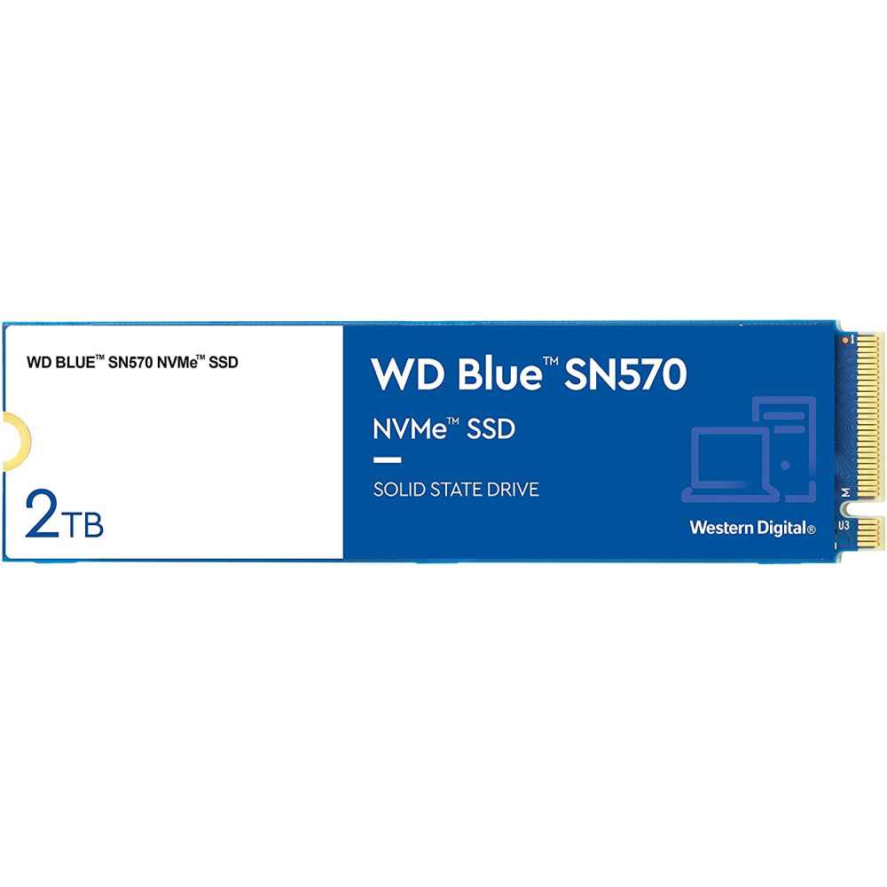 Жесткий диск Western Digital BLUE SN570 WDS200T3B0C SSD (твердотельные), 2 ТБ, M.2, PCIe — фото товара