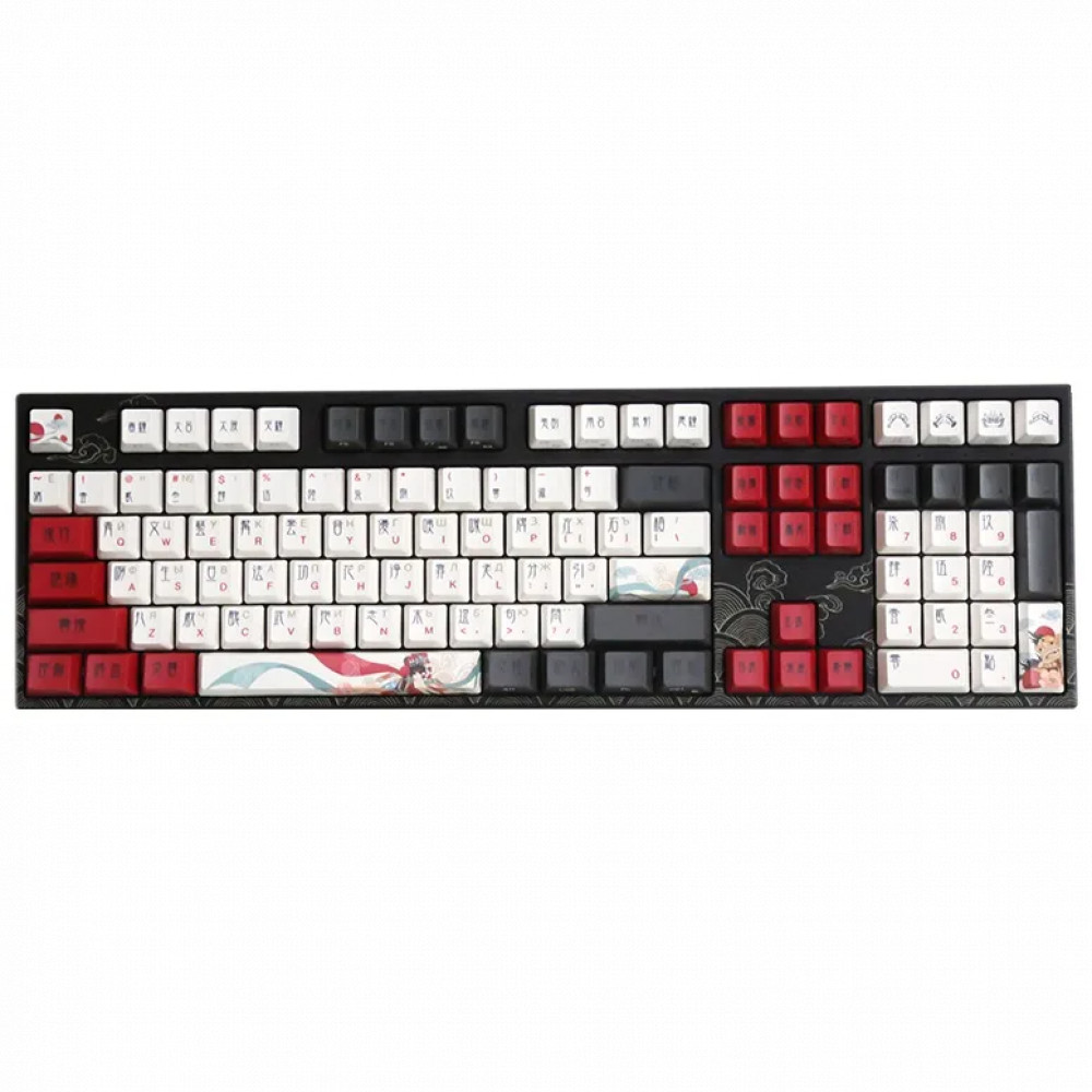 Клавиатура Varmilo Beijing Opera, VPM108, Varmilo EC V2 Rose, Wired, Gaming, Black, USB 335474 Проводная, USB — фото товара