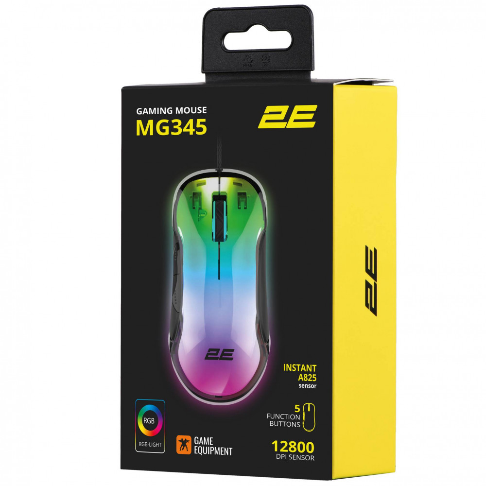 Мышь 2E MG345 RGB USB 2E-MG345TR Игровые, Проводная - миниатюра 6