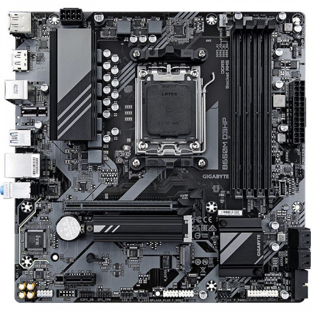 Материнская плата Gigabyte B650M D3HP B650M D3HP 1.3 Micro-ATX, AMD AM5 - миниатюра 2