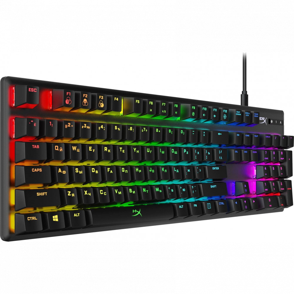 Клавиатура HyperX Alloy Origins PBT HX Aqua 639N5AA Проводная, USB — фото товара
