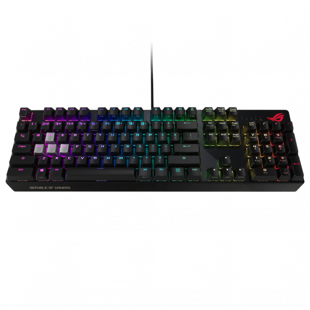 Клавиатура Asus XA02 ROG STRIX SCOPE 90MP0186-B0RA00 Проводная, USB - миниатюра 2