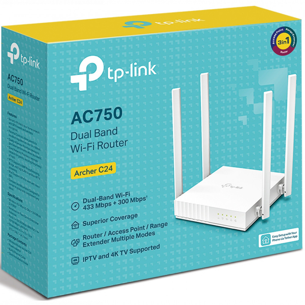 Маршрутизатор для дома TP-Link Archer C24 - миниатюра 4