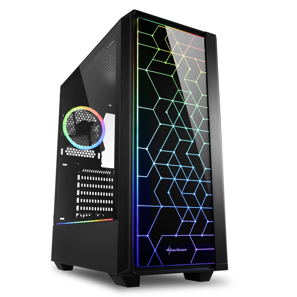 Корпус Sharkoon RGB LIT100 Mid-Tower - миниатюра 2