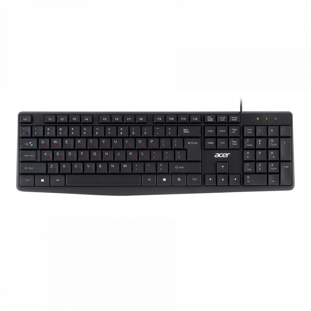 Клавиатура Acer OKW121 ZL.KBDEE.00B Проводная, USB — фото товара
