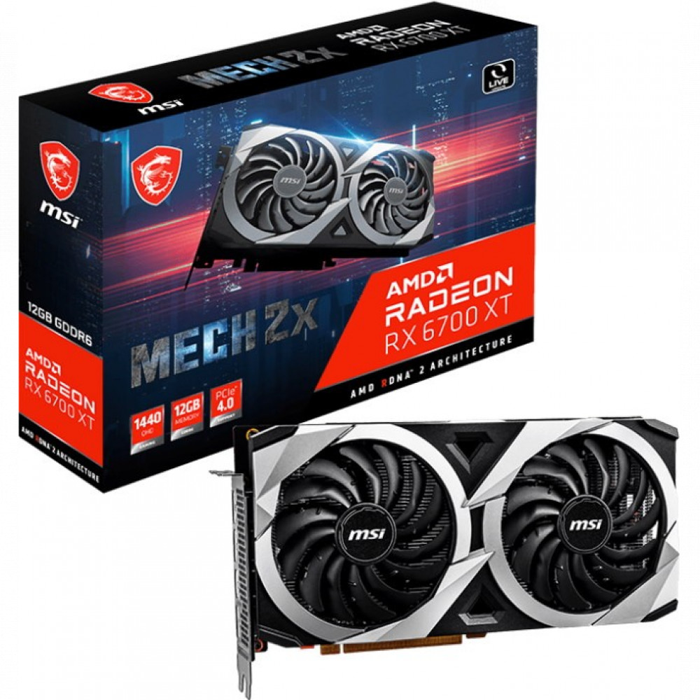 Видеокарта MSI RX 6700 XT MECH 2X RX 6700 XT MECH 2X 12G 12 ГБ - миниатюра 5