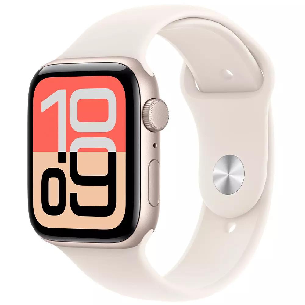 Apple Watch SE 3 GPS 40mm Starlight Aluminium Case with Starlight Sport Band - S/M MEH34RK/A Смарт-часы — фото товара