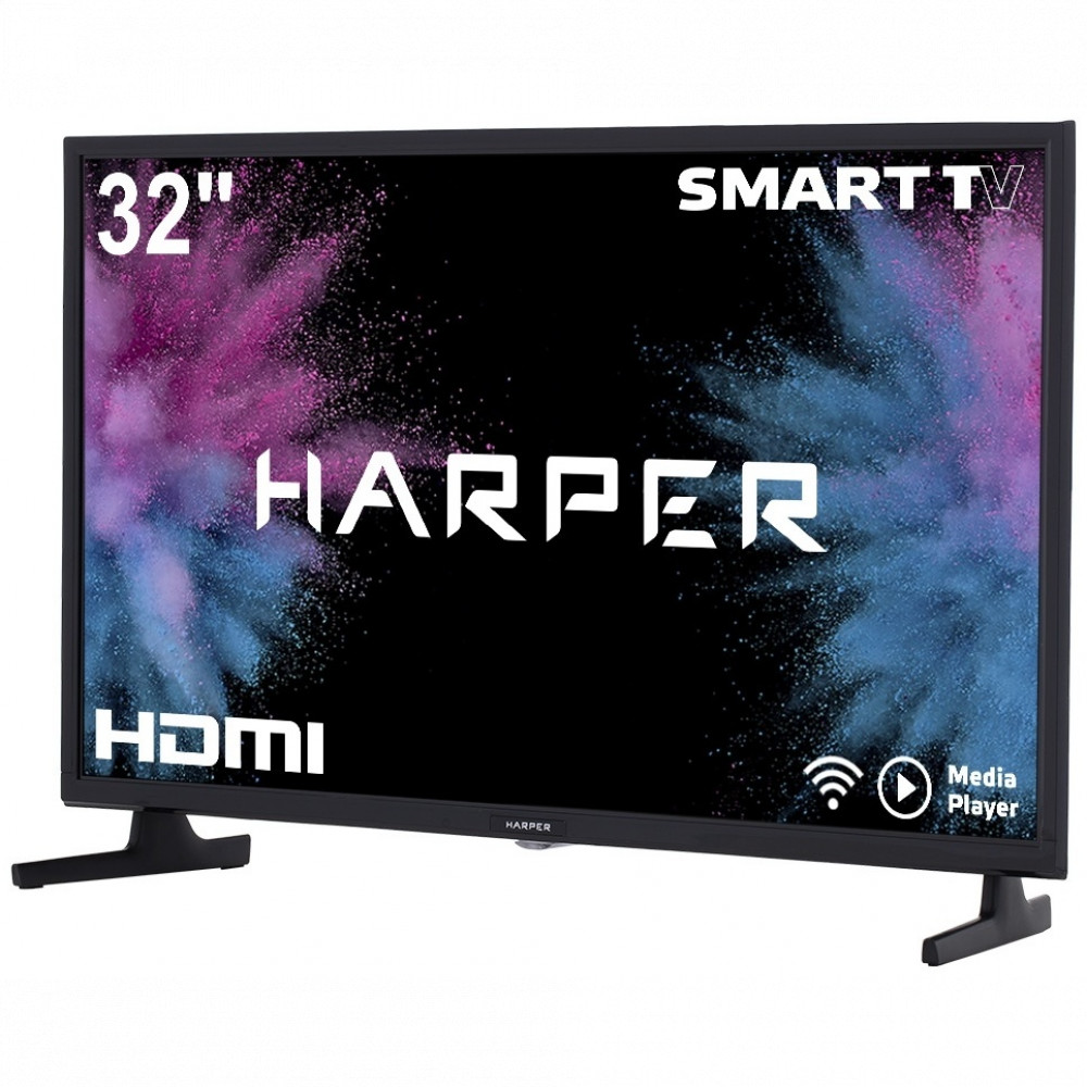 Телевизор Harper 32R820TS 32 ", Smart TV, Черный - миниатюра 3