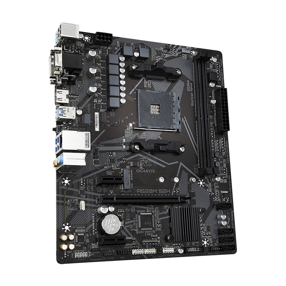Материнская плата Gigabyte A520M S2H Micro-ATX, AMD AM4 - миниатюра 2