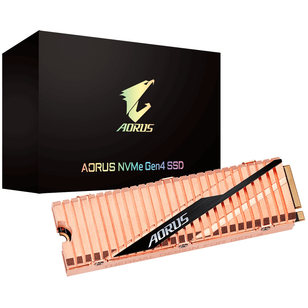 Жесткий диск Gigabyte AORUS NVMe Gen4 SSD GP-ASM2NE6200TTTD SSD (твердотельные), 2 ТБ, M.2, PCIe — фото товара