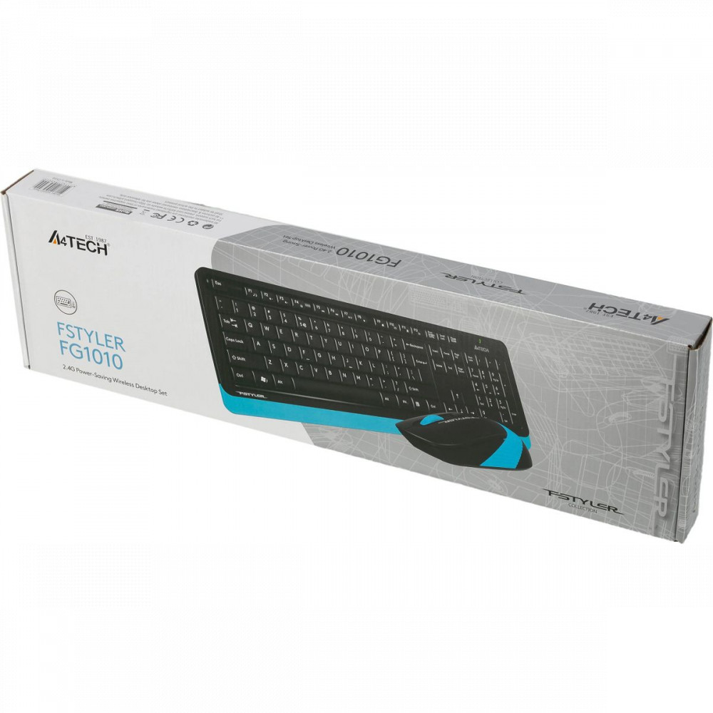 Клавиатура + мышь A4Tech Fstyler FG1010 Blue FG1010 BLUE - миниатюра 9