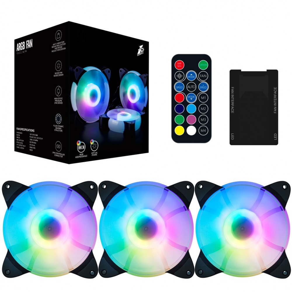 Система охлаждения 1STPLAYER CC COMBO (3х120мм) Для системного блока - миниатюра 8