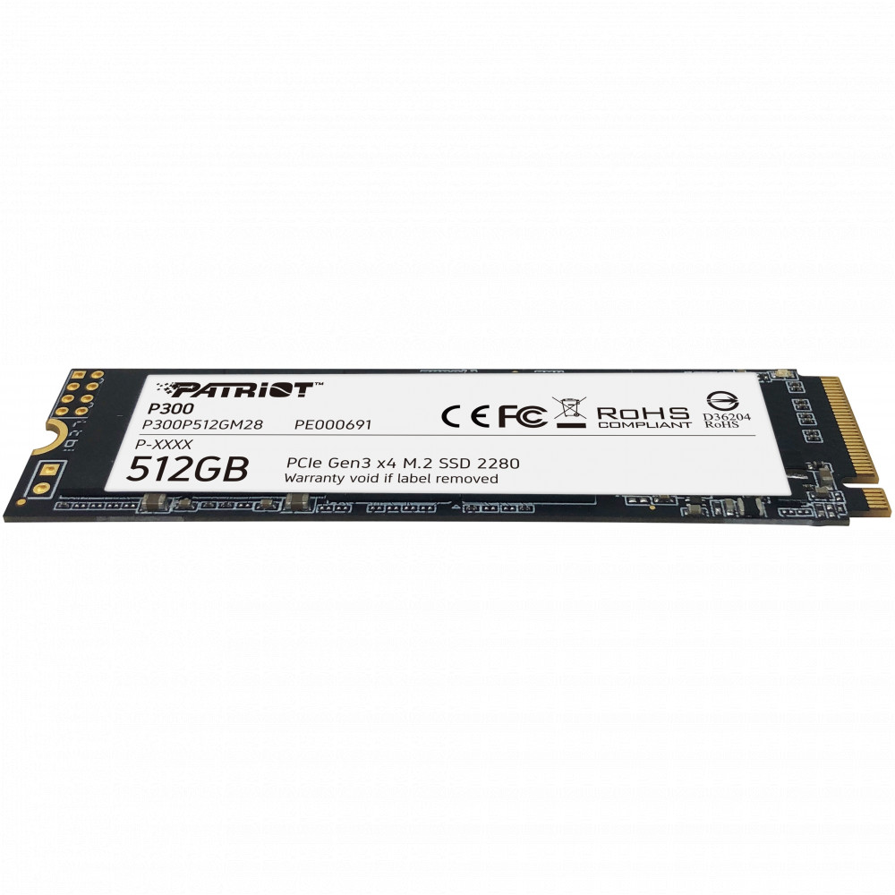 Жесткий диск Patriot P300 PP300P512GM28 SSD (твердотельные), 512 ГБ, M.2, PCIe - миниатюра 3