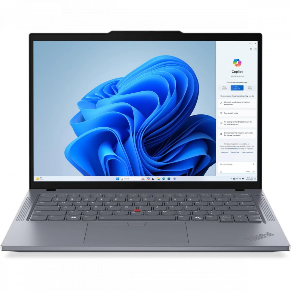 Ноутбук Lenovo ThinkPad T14 Gen 5 21ML0089US 14 ", WUXGA 1920x1200 (16:10), Intel, Core Ultra 7, 16 Гб, 512 ГБ, Intel Graphics, Windows 11 Pro - миниатюра 2